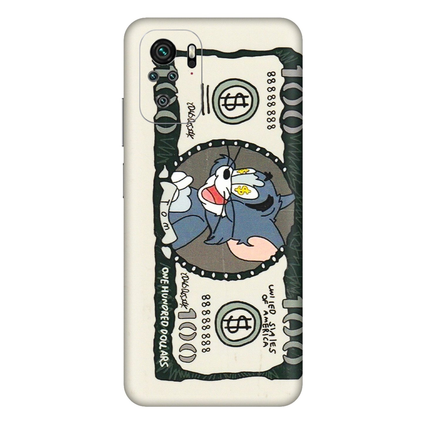 Xiaomi Redmi Phone Skins (All Models) - Tom Hundred Dollar - 3D Embossed Finish (L-324) Redmi Note 11SE