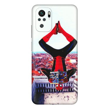 Xiaomi Redmi Phone Skins (All Models) - Spiderman Hanging - 3D Embossed Finish (L-53) Redmi Note 11SE
