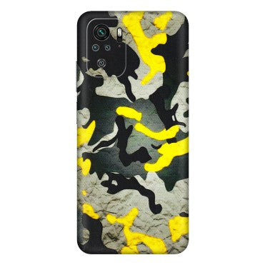 Xiaomi Redmi Phone Skins (All Models) - Yellow Camouflage - 3D Embossed Finish (L-61) Redmi Note 11SE