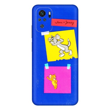 Xiaomi Redmi Phone Skins (All Models) - Tom N Jerry Sticky Notes - 3D Embossed Finish (L-88) Redmi Note 11SE