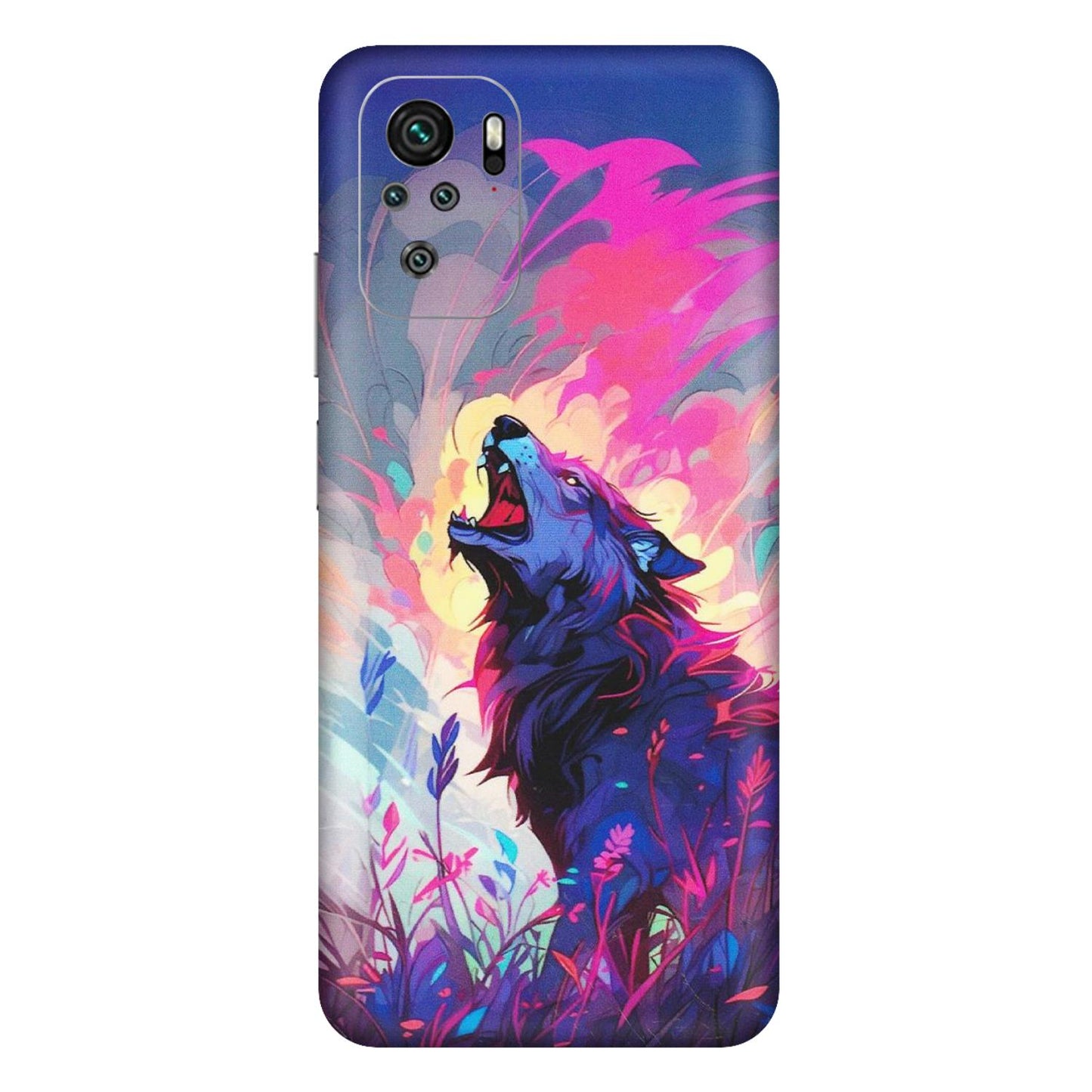 Xiaomi Redmi Phone Skins (All Models) - New Wild Wolf Abstract - Matte Finish (M-125) Redmi Note 11SE
