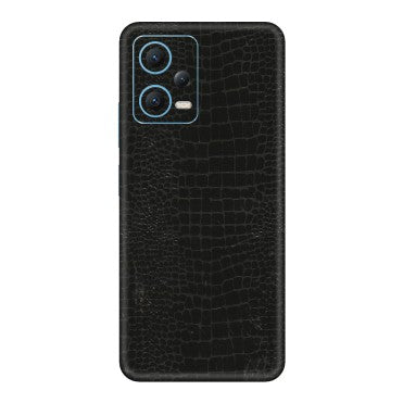 Xiaomi Redmi Phone Skins (All Models) - Snake Leather Black - 3D Embossed Finish (L-107) Redmi Note 12 5G