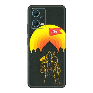 Xiaomi Redmi Phone Skins (All Models) - Lord Ram - 3D Embossed Finish (L-132) Redmi Note 12 5G