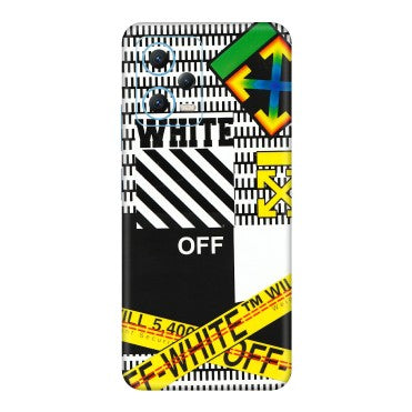 Xiaomi Redmi Phone Skins (All Models) - White Off Abstract - 3D Embossed Finish (L-172) Redmi Note 12 5G