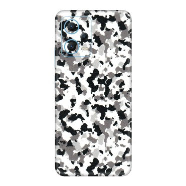 Xiaomi Redmi Phone Skins (All Models) - White Black Camouflage - 3D Embossed Finish (L-18) Redmi Note 12 5G