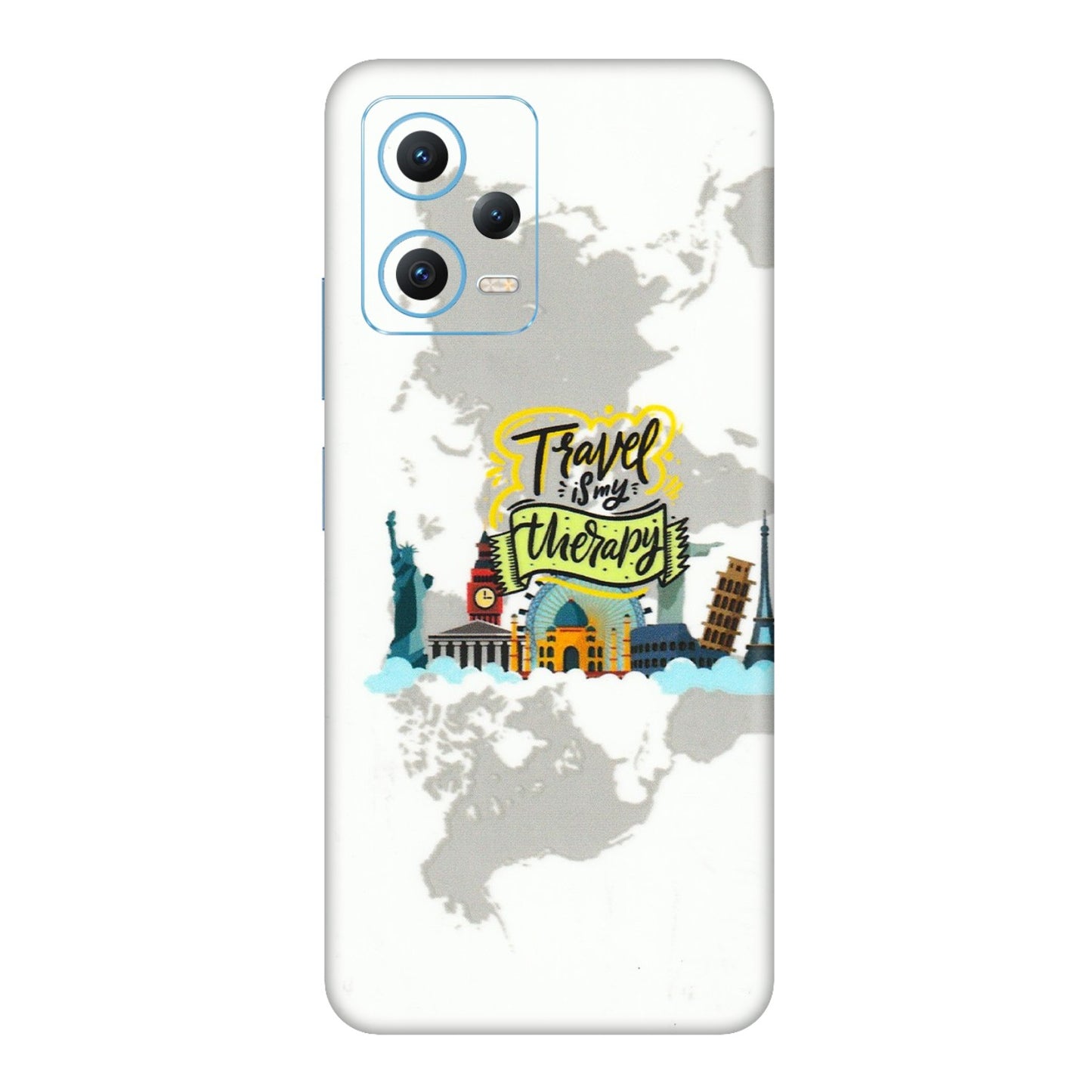 Xiaomi Redmi Phone Skins (All Models) - Travel Therapy - 3D Embossed Finish (L-199) Redmi Note 12 5G