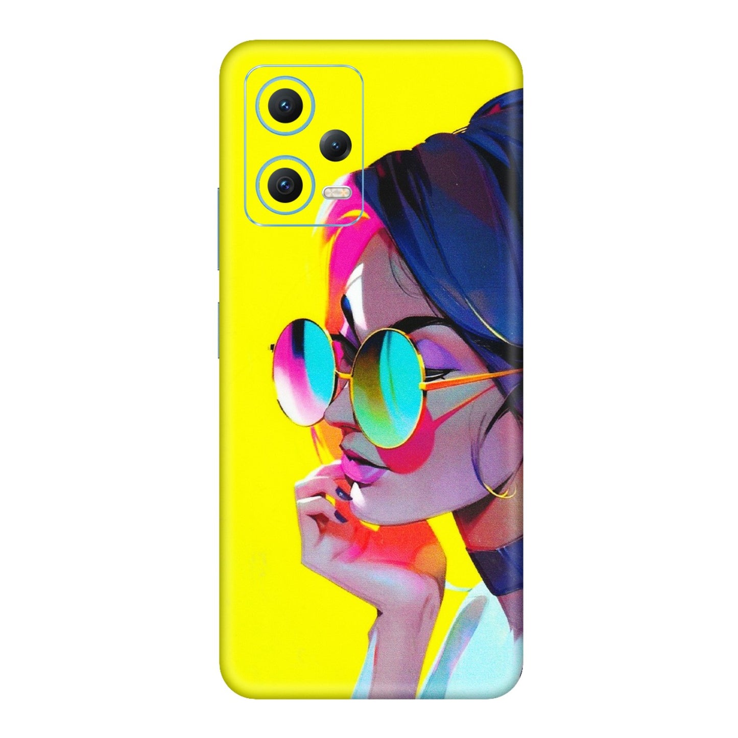 Xiaomi Redmi Phone Skins (All Models) - Bold Stylish Girl - 3D Embossed Finish (L-222) Redmi Note 12 5G