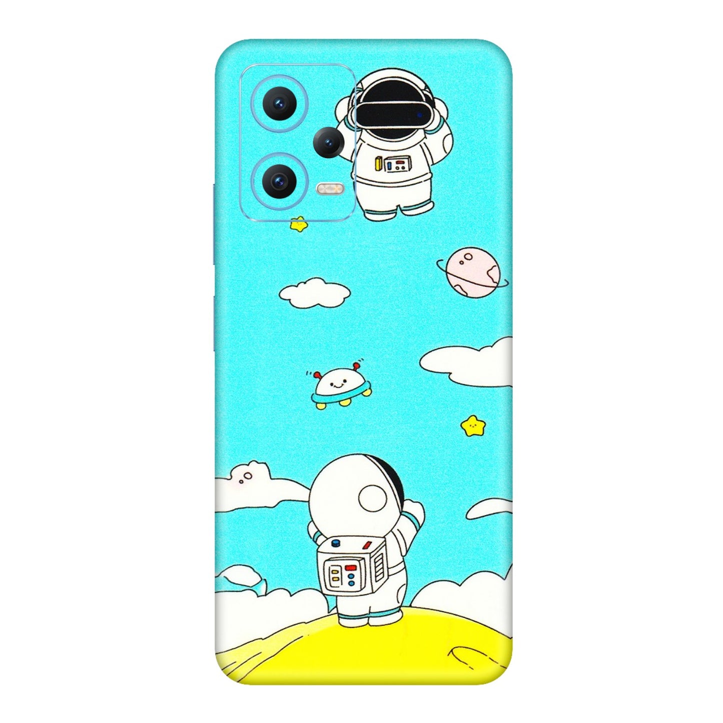 Xiaomi Redmi Phone Skins (All Models) - Blue Skies Astro Float - 3D Embossed Finish (L-230) Redmi Note 12 5G