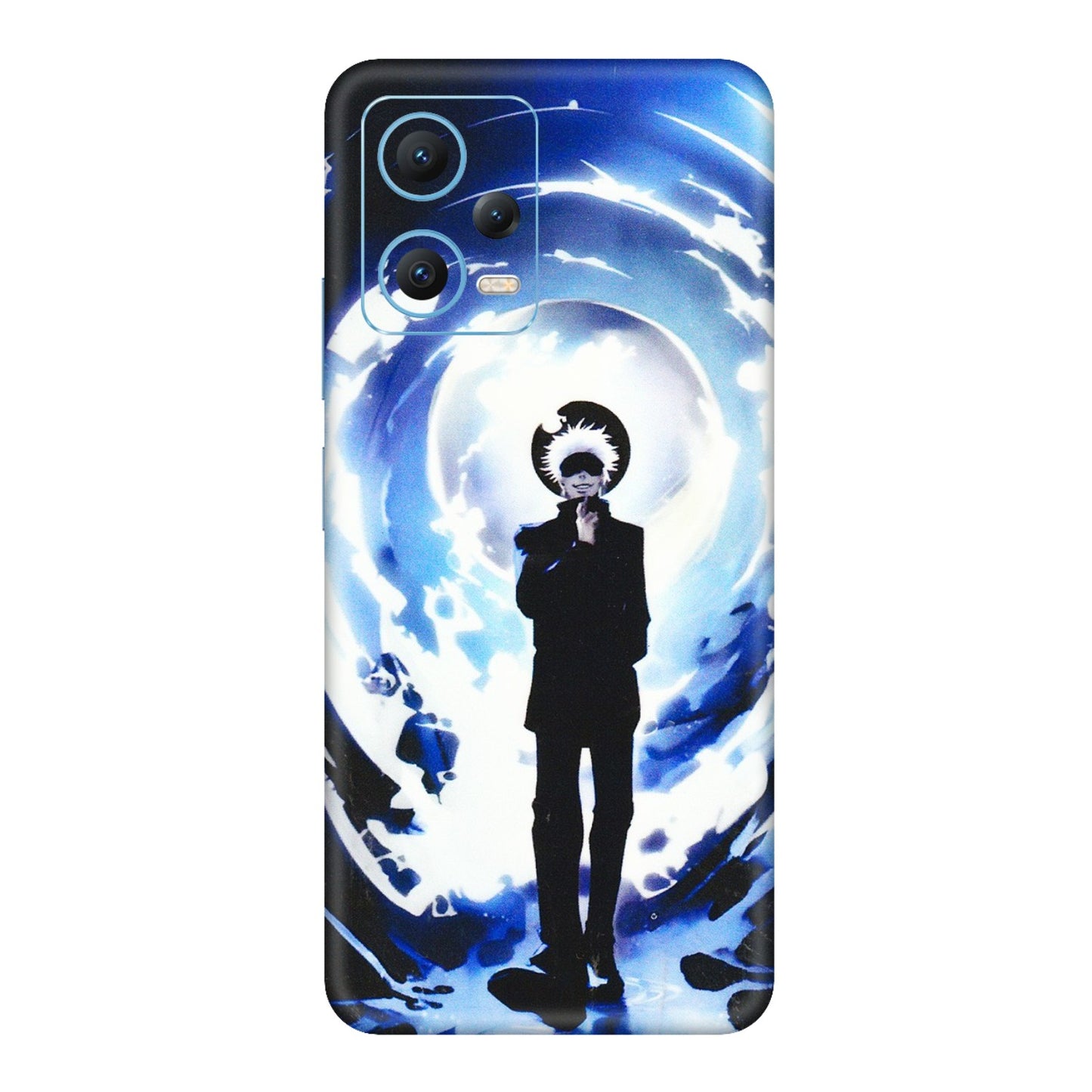 Xiaomi Redmi Phone Skins (All Models) - Satoru Gojo Dark Blue - 3D Embossed Finish (L-235) Redmi Note 12 5G
