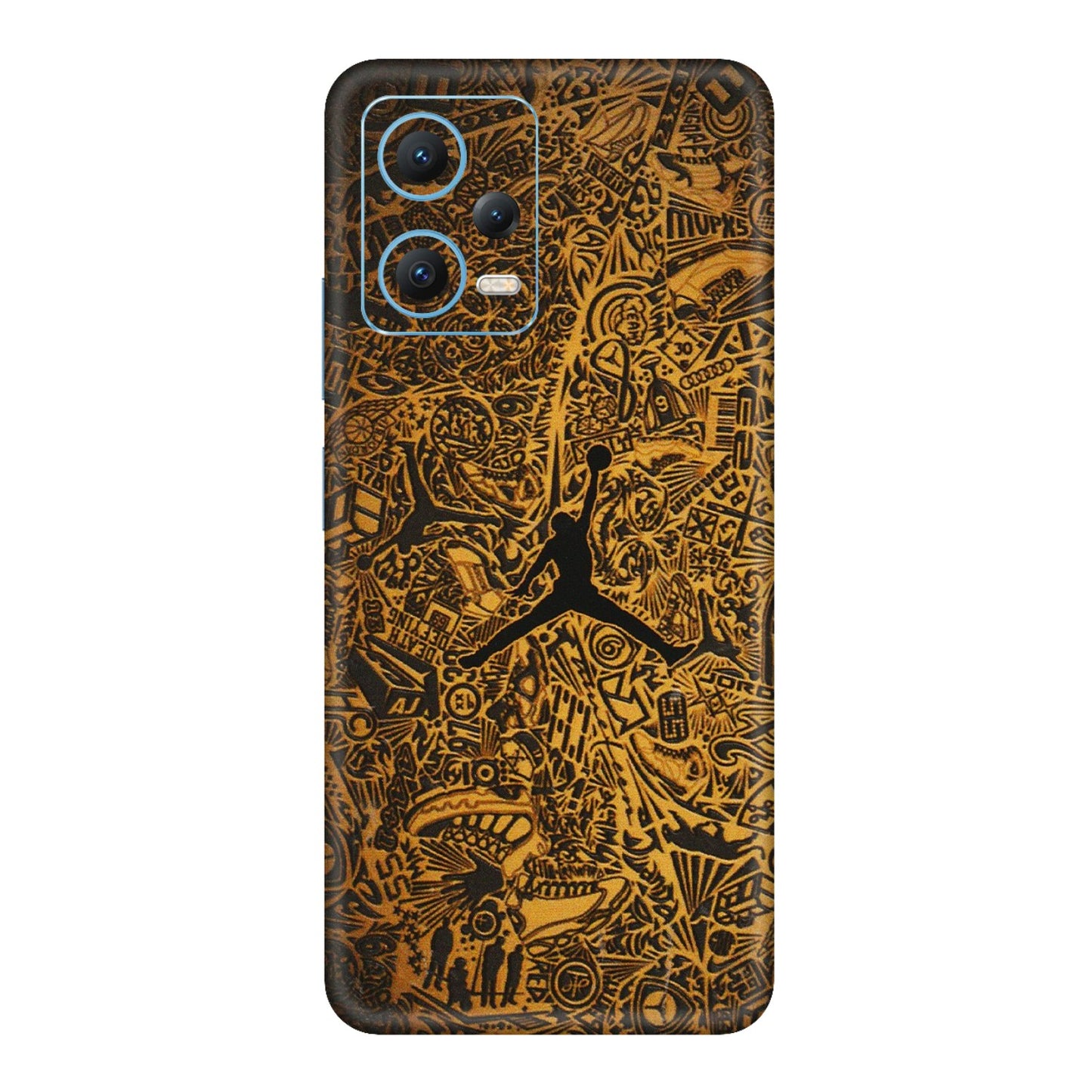 Xiaomi Redmi Phone Skins (All Models) - Premium Gold Basketball Player - 3D Embossed Finish (L-236) Redmi Note 12 5G