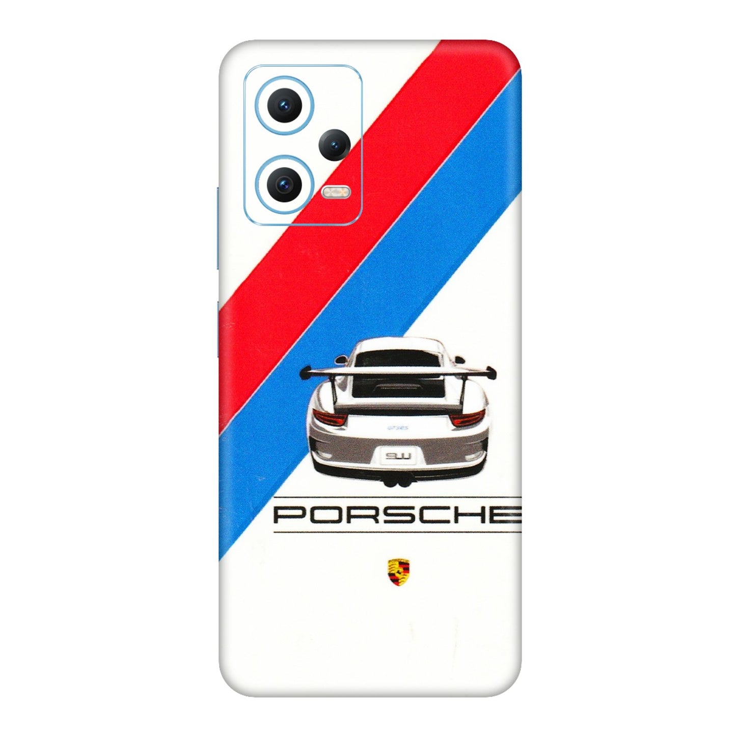 Xiaomi Redmi Phone Skins (All Models) - Porche Car Sober Logo - 3D Embossed Finish (L-248) Redmi Note 12 5G