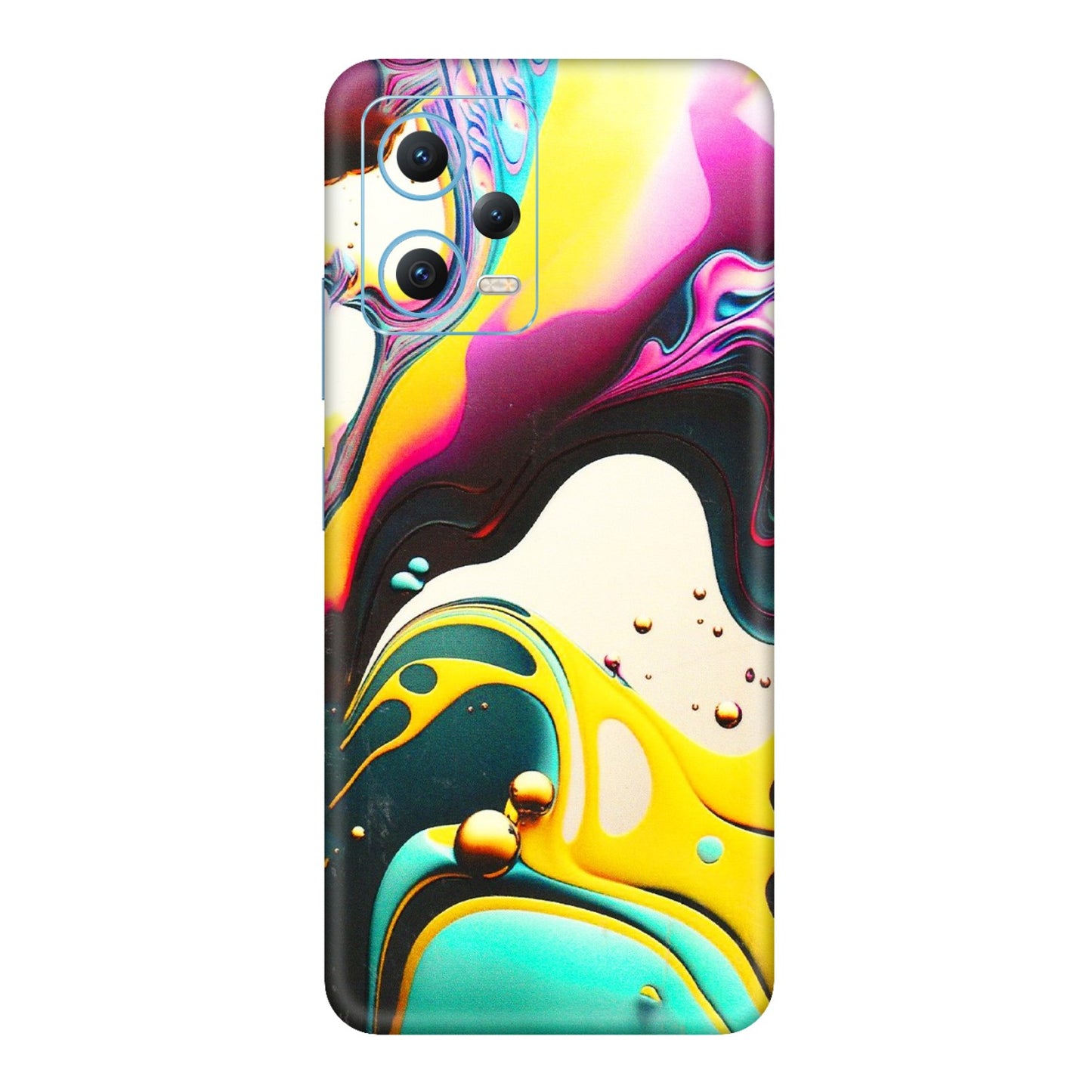 Xiaomi Redmi Phone Skins (All Models) - Multicolor Abstract pattern - 3D Embossed Finish (L-254) Redmi Note 12 5G