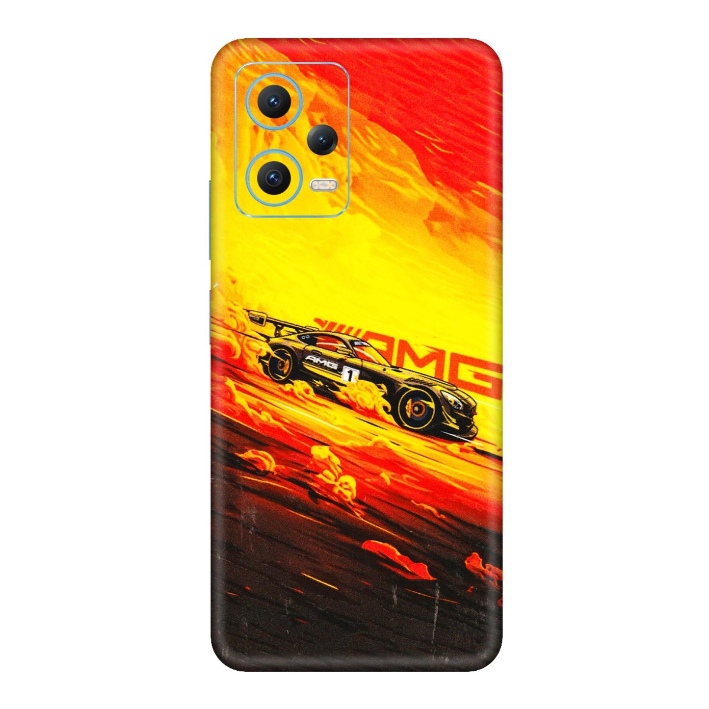 Xiaomi Redmi Phone Skins (All Models) - AMG Car Speed Cover - 3D Embossed Finish (L-256) Redmi Note 12 5G