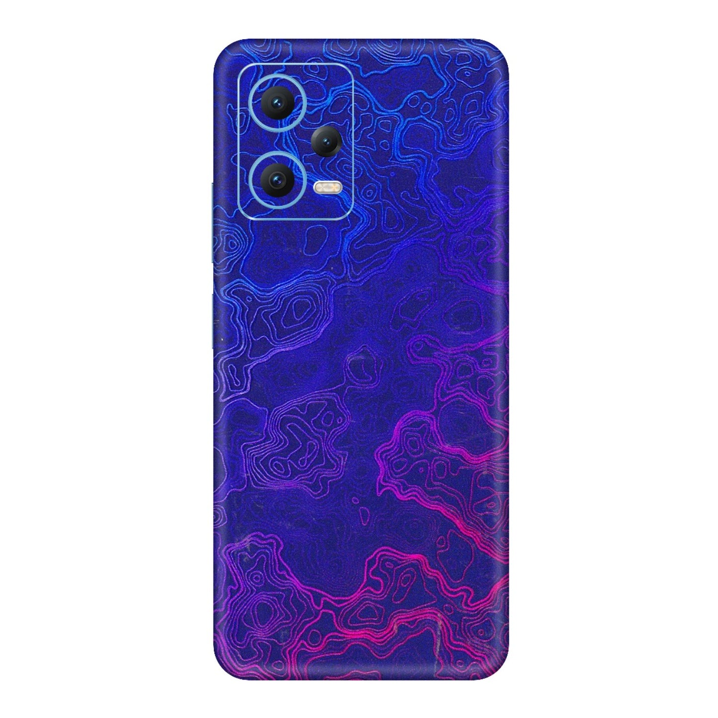 Xiaomi Redmi Phone Skins (All Models) - Purple Ripples Swirl - 3D Embossed Finish (L-314) Redmi Note 12 5G