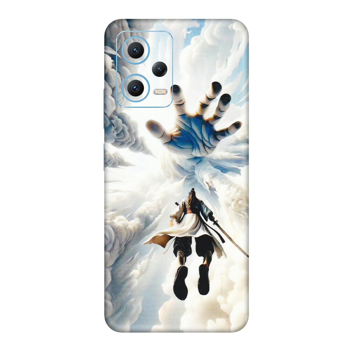 Xiaomi Redmi Phone Skins (All Models) - Big Hand With Monkey King - 3D Embossed Finish (L-323) Redmi Note 12 5G