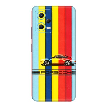 Xiaomi Redmi Phone Skins (All Models) - Multicolour Porche - 3D Embossed Finish (L-39) Redmi Note 12 5G