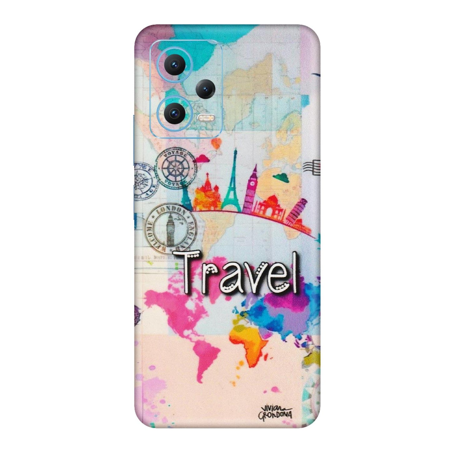 Xiaomi Redmi Phone Skins (All Models) - Travel The Wonders - Matte Finish (M-108) Redmi Note 12 5G