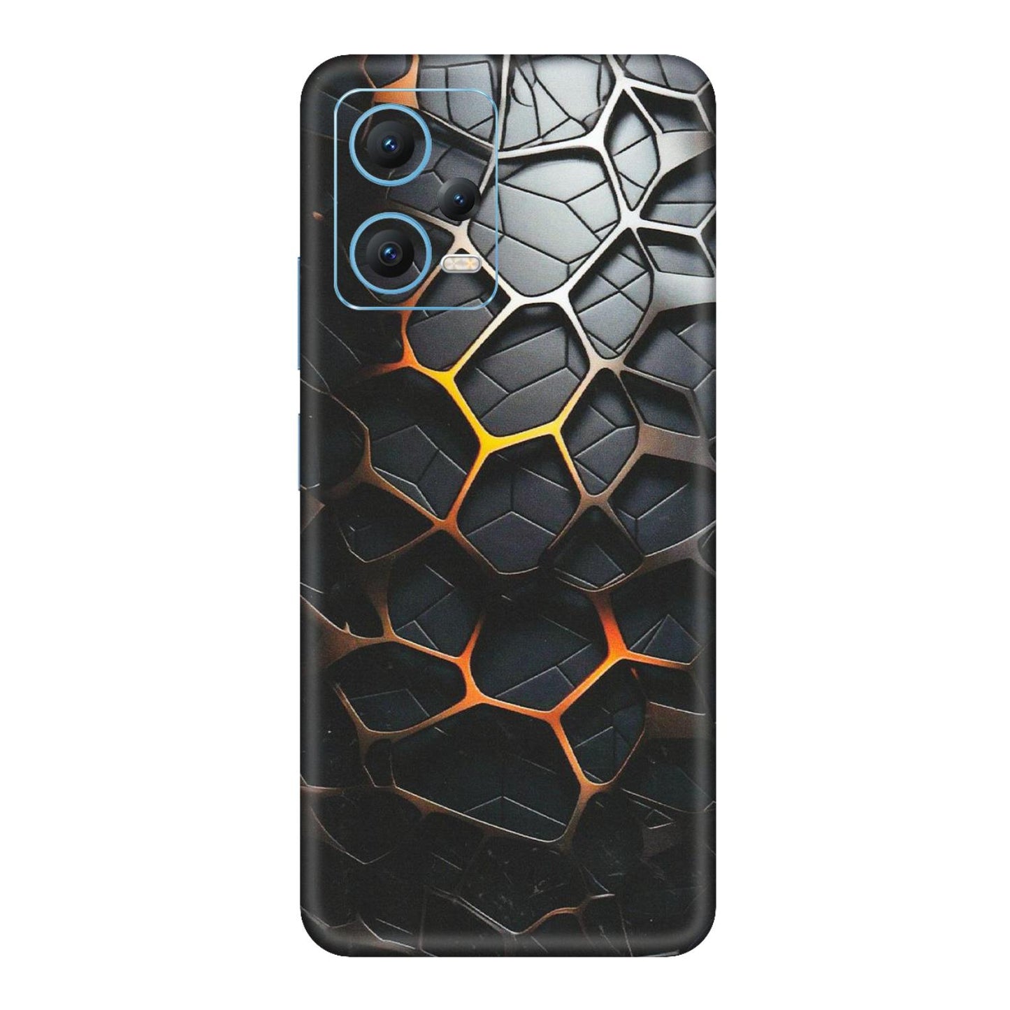 Xiaomi Redmi Phone Skins (All Models) - New Abstract Graphite Tiles - Matte Finish (M-130) Redmi Note 12 5G