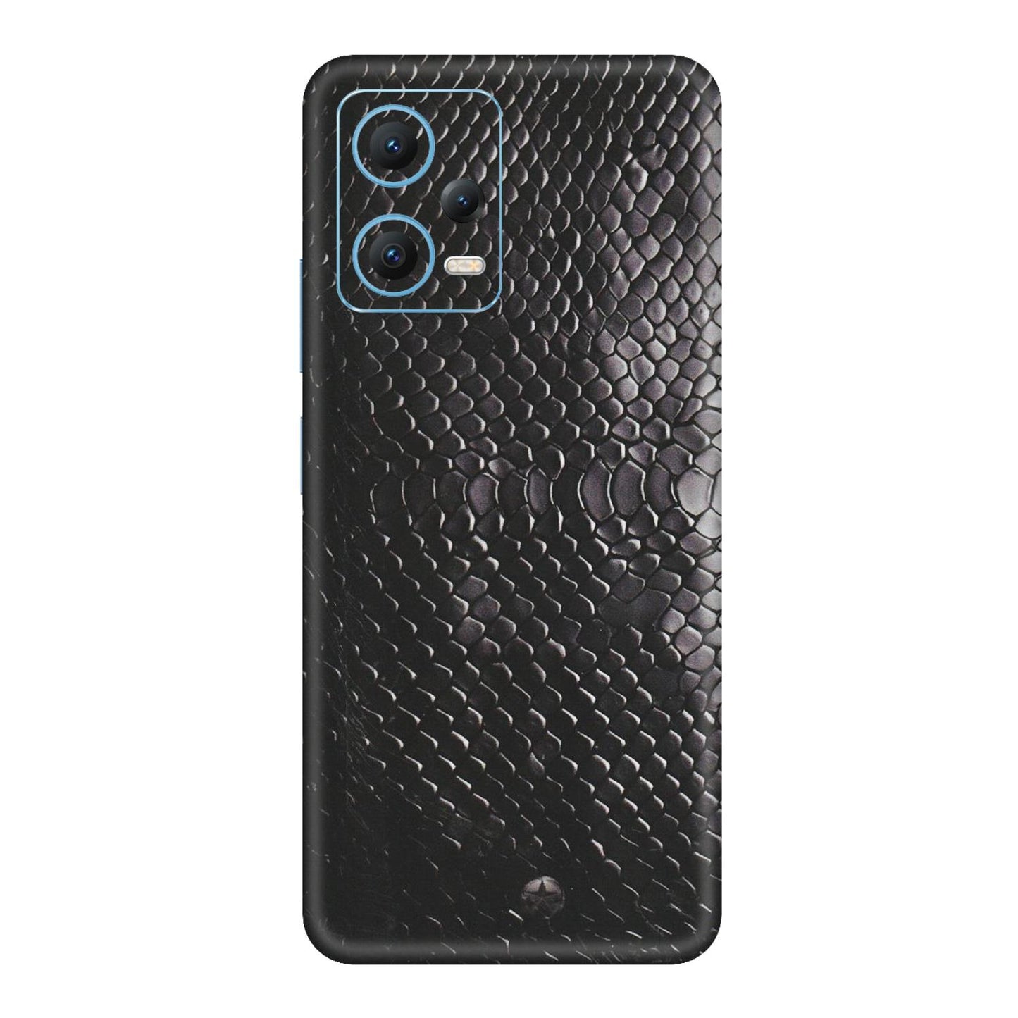 Xiaomi Redmi Phone Skins (All Models) - Black Snack Leather - Matte Finish (M-147) Redmi Note 12 5G