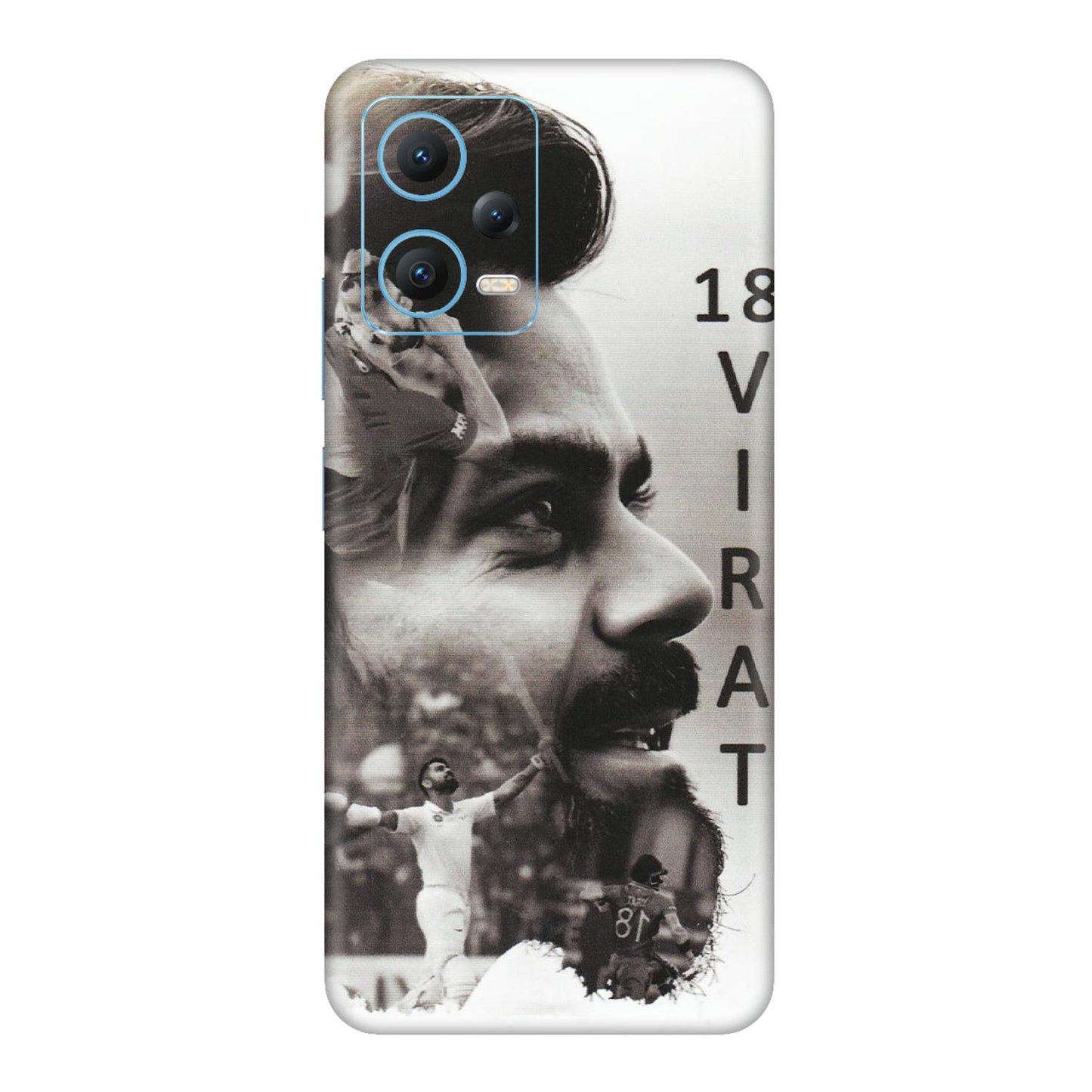 Xiaomi Redmi Phone Skins (All Models) - Virat Kohli Cricketer - Matte Finish (M-163) Redmi Note 12 5G