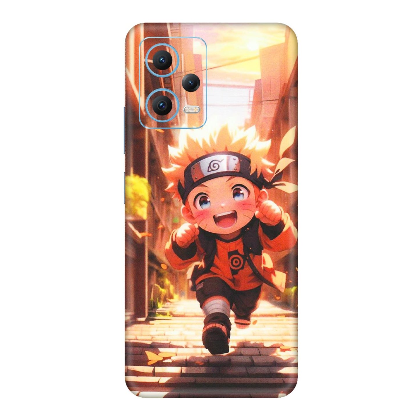 Xiaomi Redmi Phone Skins (All Models) - Naruto Cute Toon Running - Matte Finish (M-04) Redmi Note 12 5G