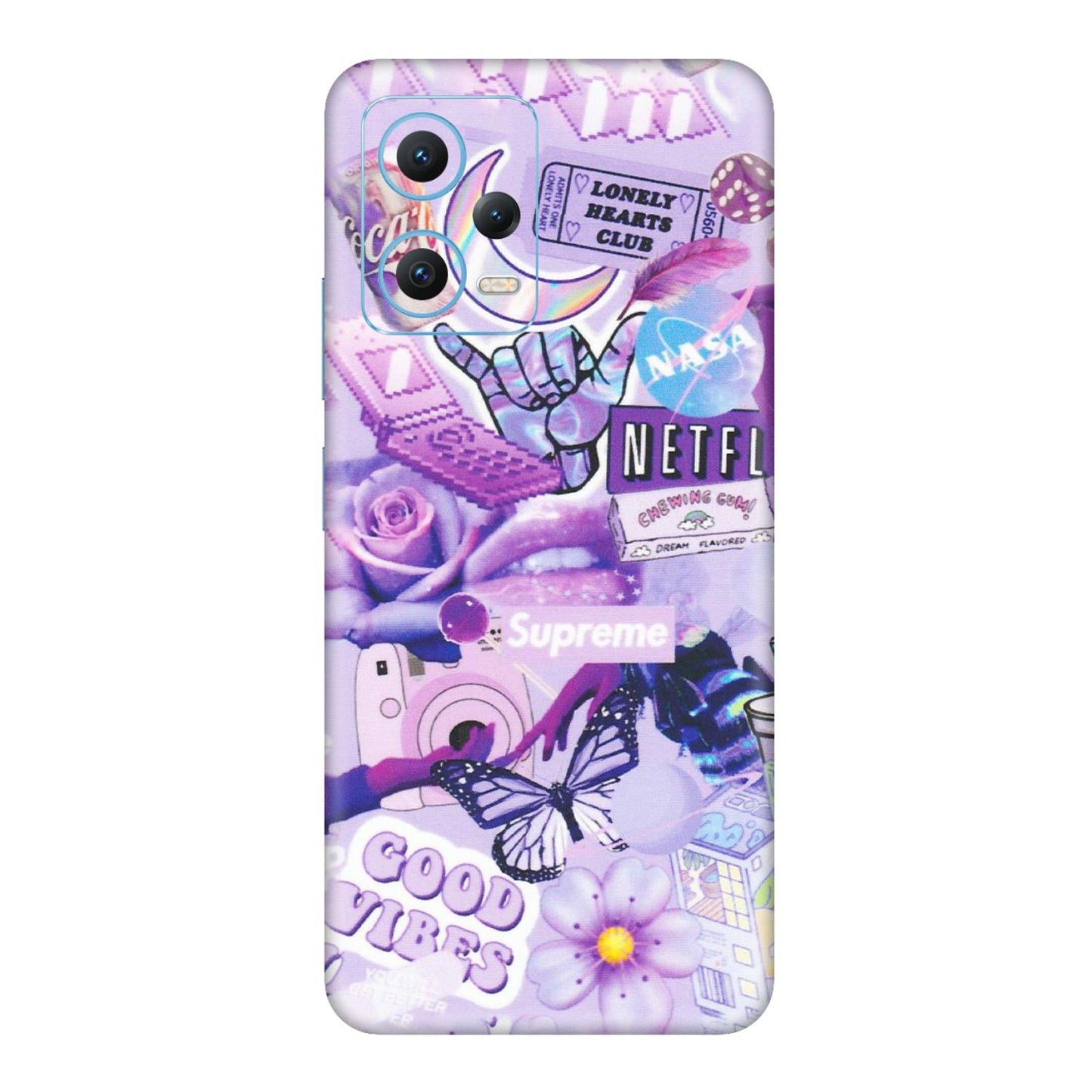 Xiaomi Redmi Phone Skins (All Models) - Supreme Purple Magic - Matte Finish (M-88) Redmi Note 12 5G