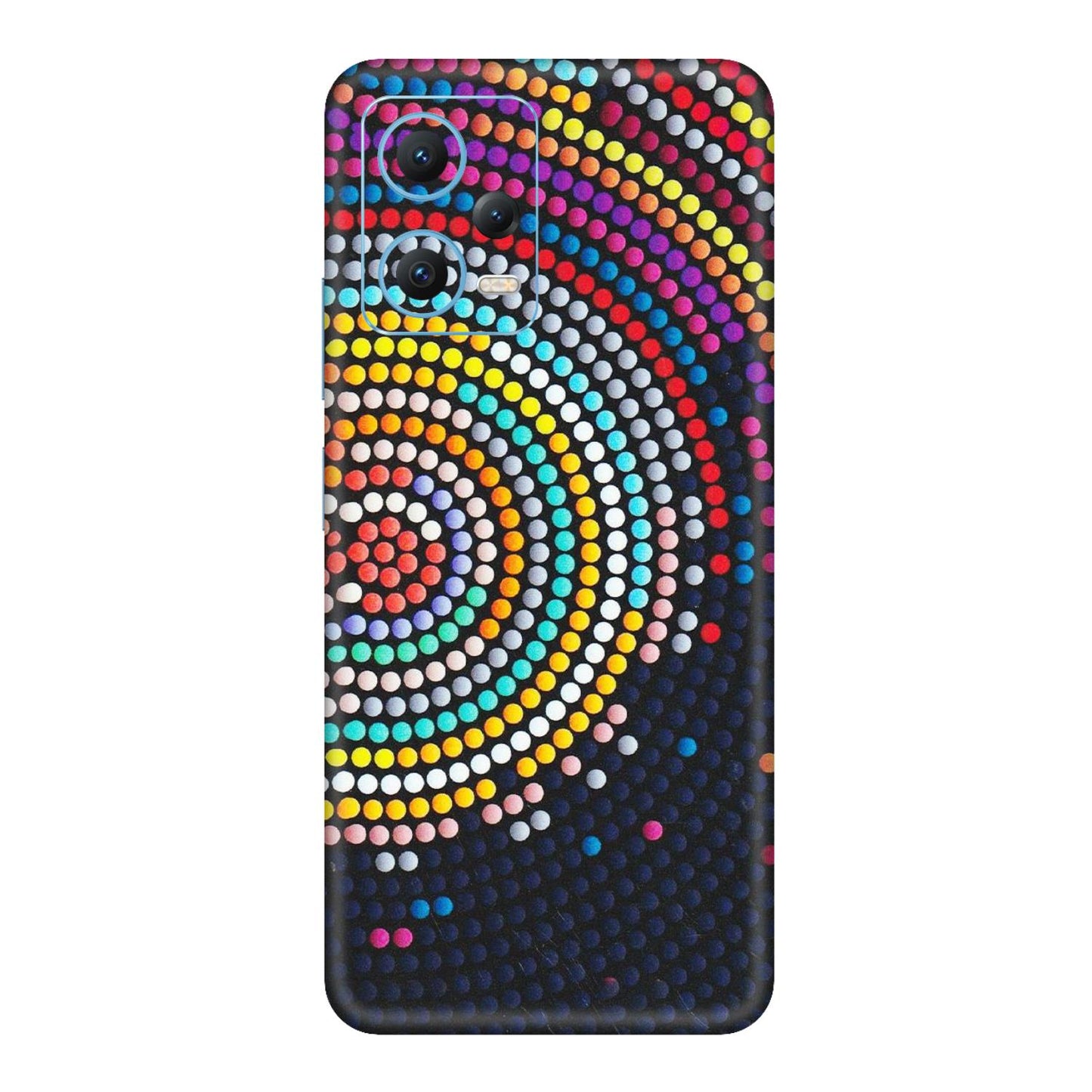 Xiaomi Redmi Phone Skins (All Models) - Rainbow Dot Mandala - Matte Finish (M-97) Redmi Note 12 5G
