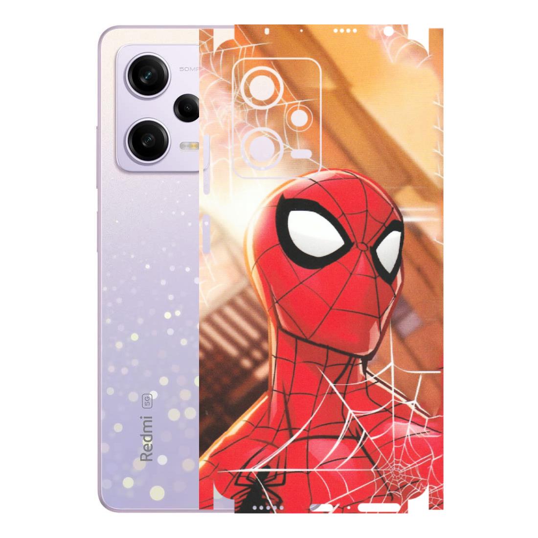 Xiaomi Redmi Phone Skins (All Models) - Spiderman Face New - Matte Finish (M-41) Redmi Note 12 Pro 5G