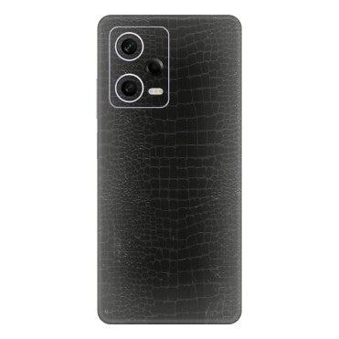Xiaomi Redmi Phone Skins (All Models) - Snake Leather Black - 3D Embossed Finish (L-107) Redmi Note 12 Pro 5G