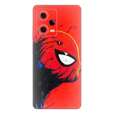 Xiaomi Redmi Phone Skins (All Models) - Spiderman Face Venom - 3D Embossed Finish (L-165) Redmi Note 12 Pro 5G