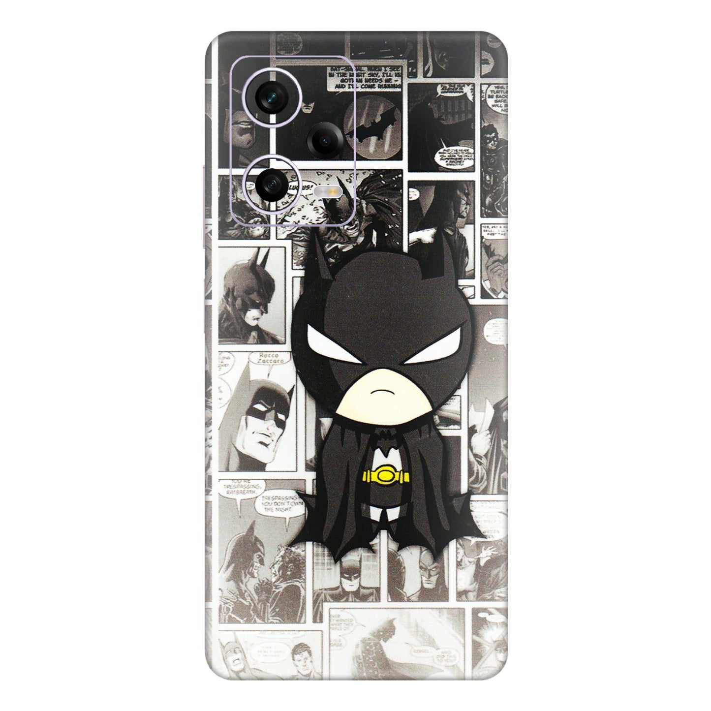 Xiaomi Redmi Phone Skins (All Models) - Toon Batman - 3D Embossed Finish (L-182) Redmi Note 12 Pro 5G