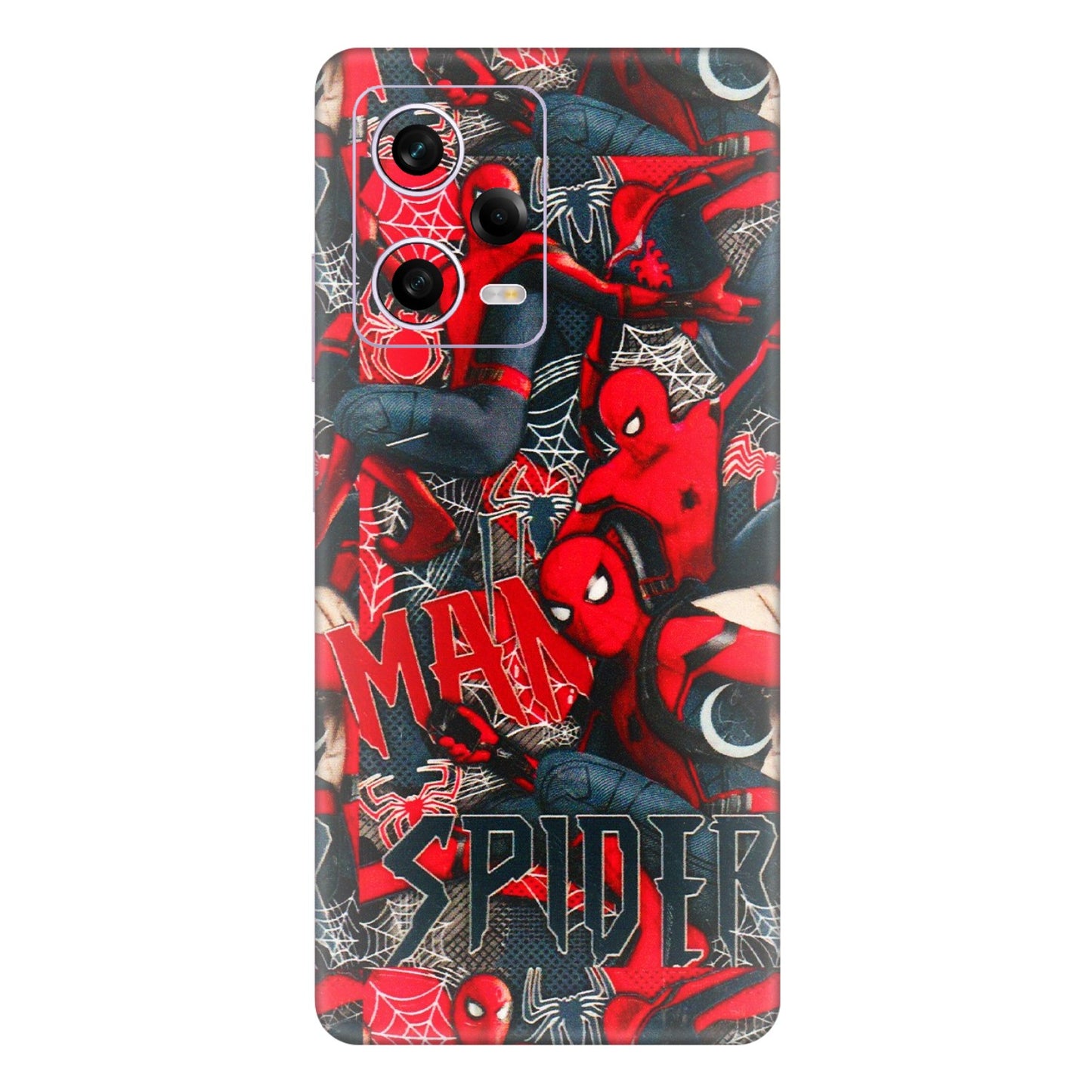 Xiaomi Redmi Phone Skins (All Models) - SpiderMan Cool - 3D Embossed Finish (L-188) Redmi Note 12 Pro 5G