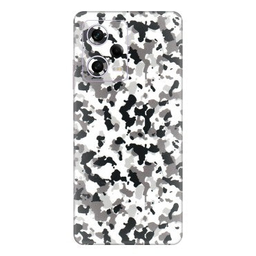 Xiaomi Redmi Phone Skins (All Models) - White Black Camouflage - 3D Embossed Finish (L-18) Redmi Note 12 Pro 5G