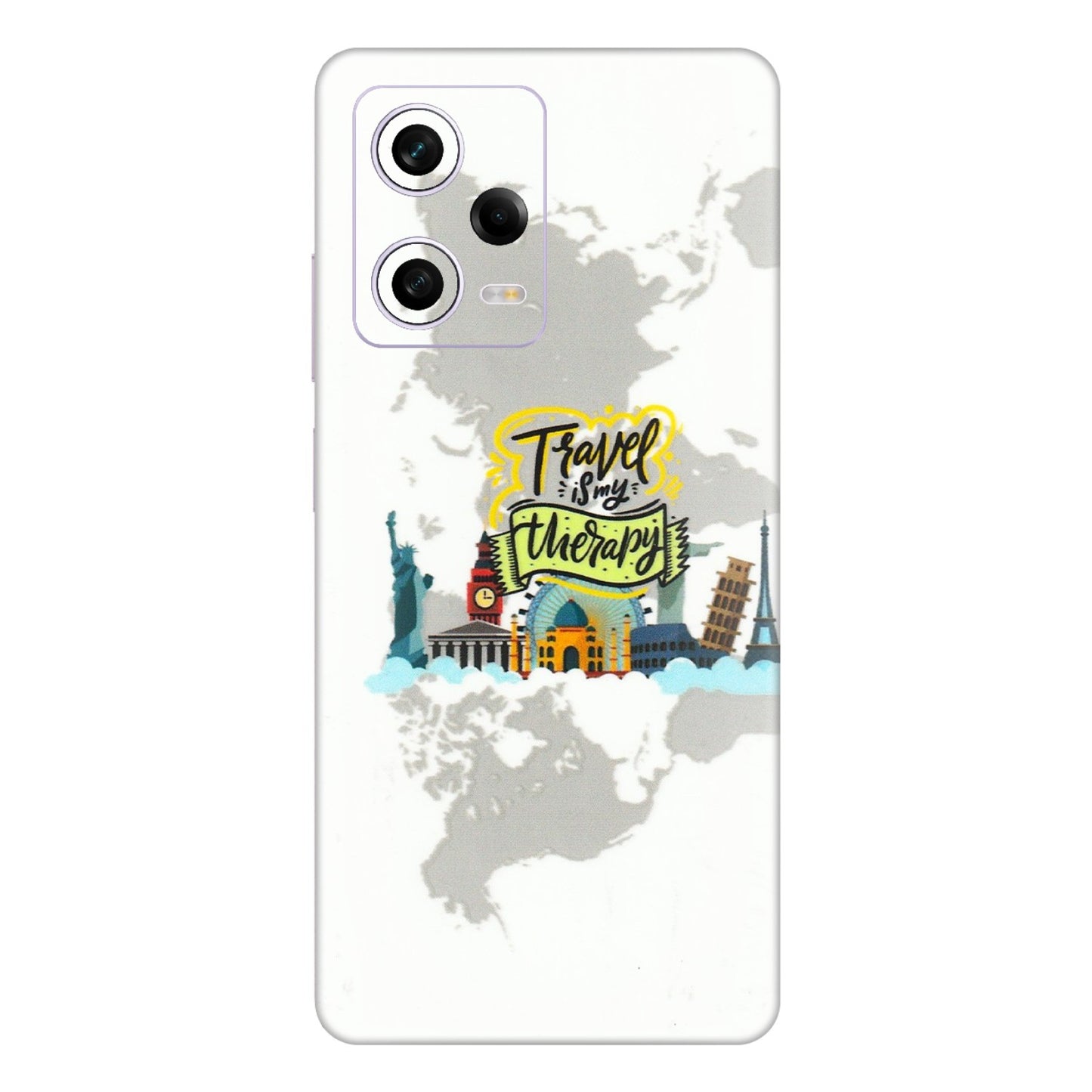 Xiaomi Redmi Phone Skins (All Models) - Travel Therapy - 3D Embossed Finish (L-199) Redmi Note 12 Pro 5G