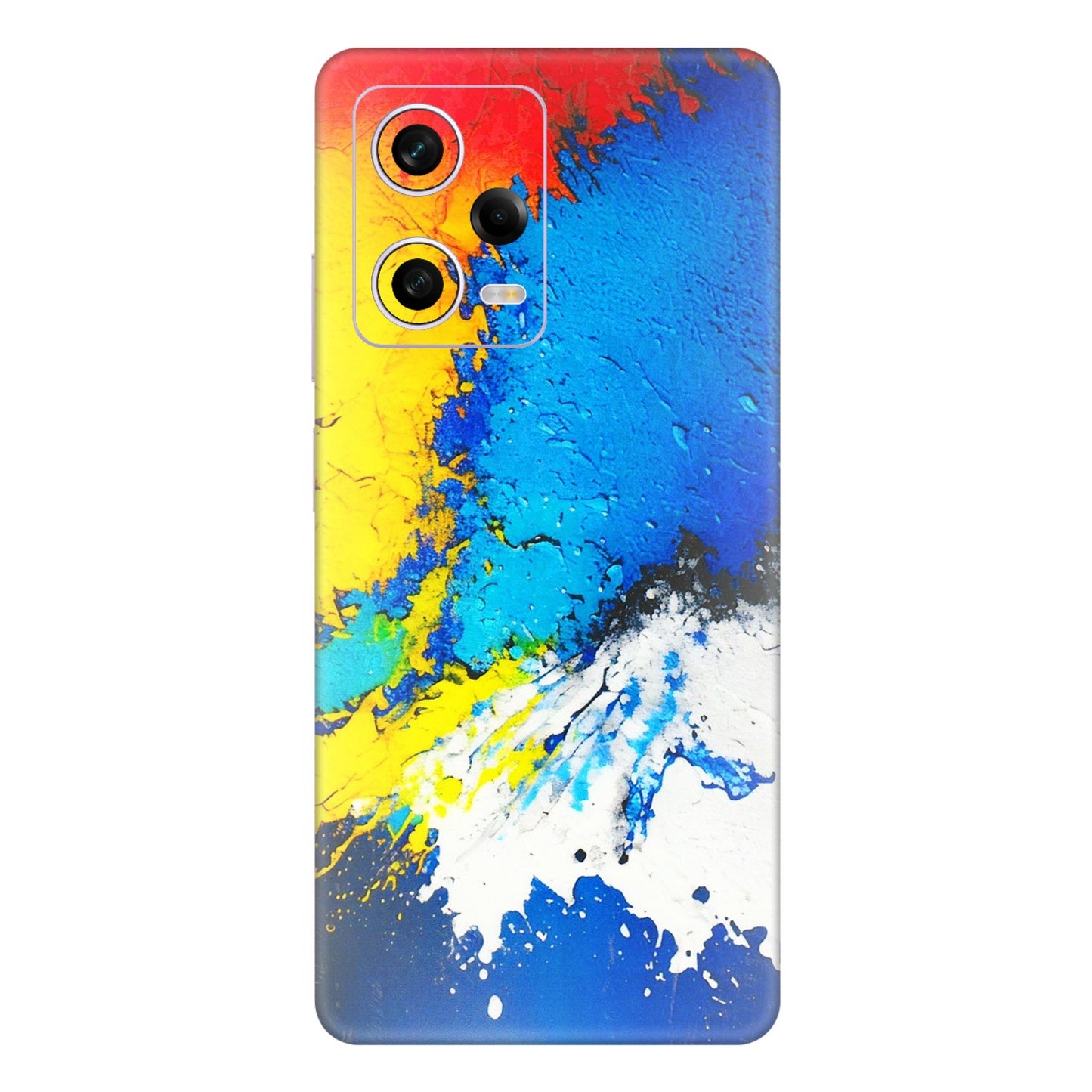 Xiaomi Redmi Phone Skins (All Models) - Acrylic Paint Spill - 3D Embossed Finish (L-229) Redmi Note 12 Pro 5G