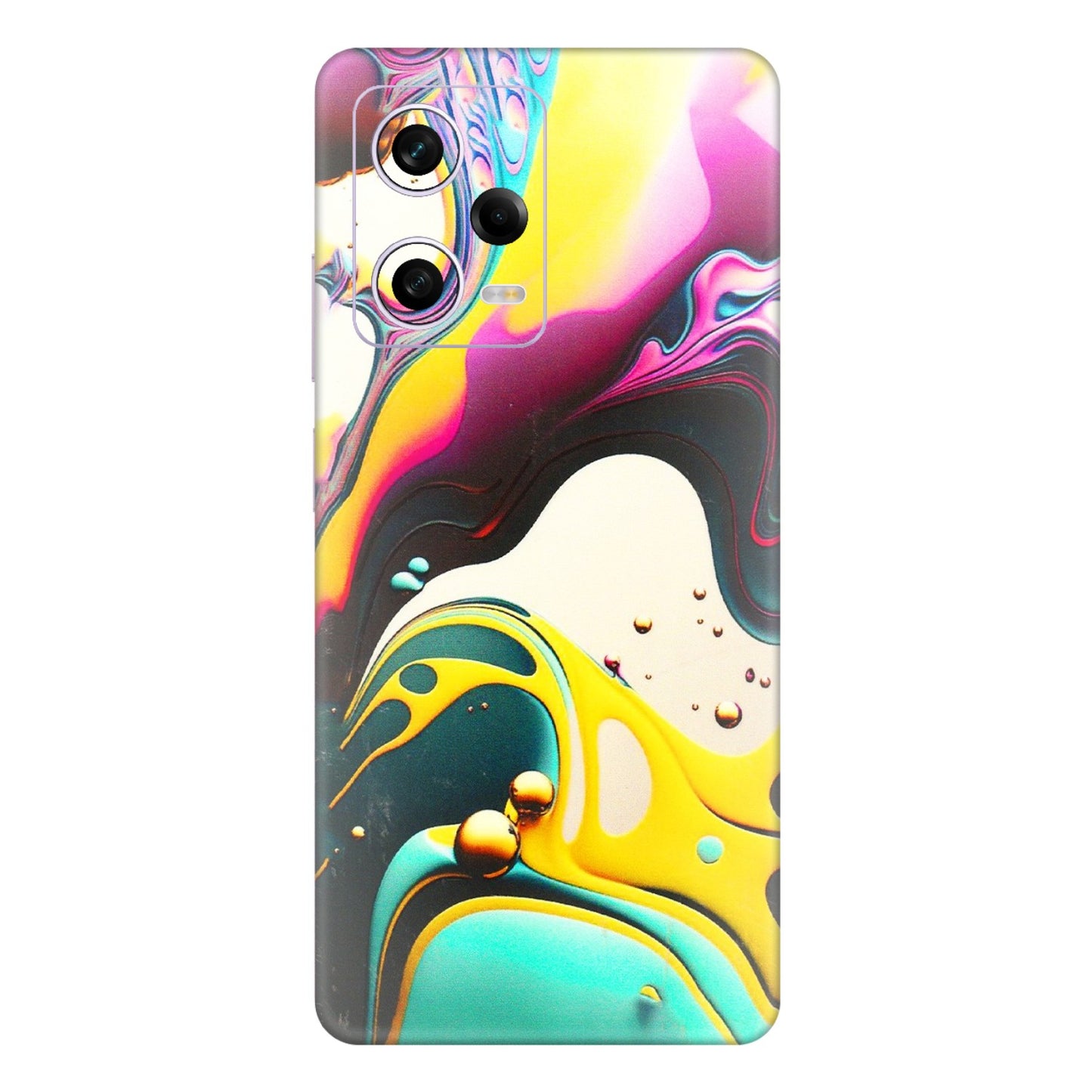 Xiaomi Redmi Phone Skins (All Models) - Multicolor Abstract pattern - 3D Embossed Finish (L-254) Redmi Note 12 Pro 5G