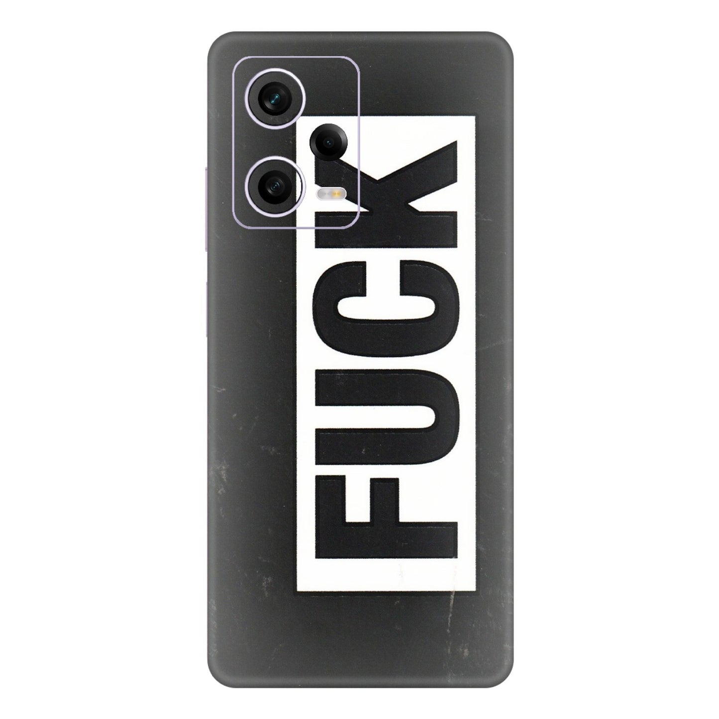 Xiaomi Redmi Phone Skins (All Models) - The F Word - 3D Embossed Finish (L-255) Redmi Note 12 Pro 5G