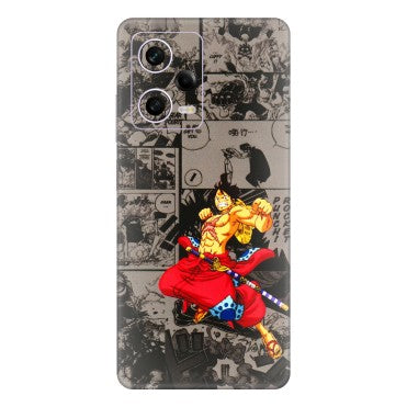 Xiaomi Redmi Phone Skins (All Models) - One Piece Rocket Punch Manga - 3D Embossed Finish (L-25) Redmi Note 12 Pro 5G