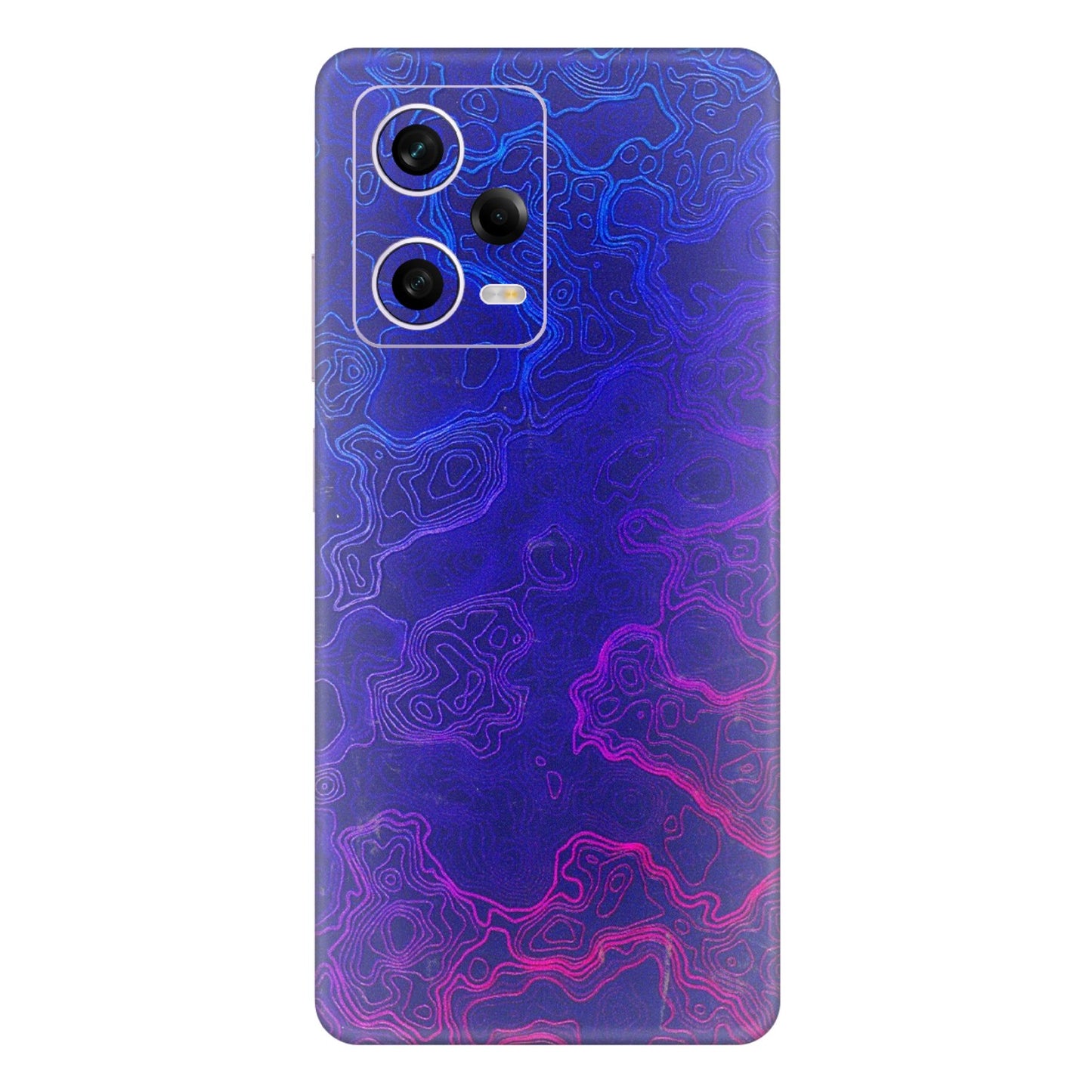 Xiaomi Redmi Phone Skins (All Models) - Purple Ripples Swirl - 3D Embossed Finish (L-314) Redmi Note 12 Pro 5G