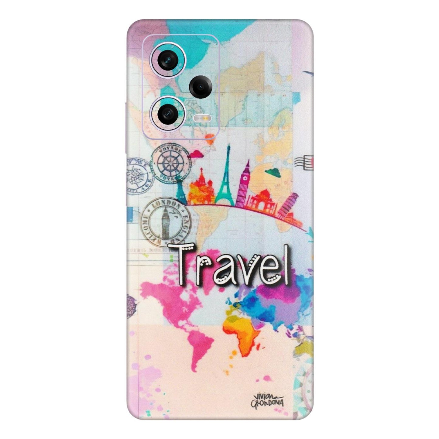 Xiaomi Redmi Phone Skins (All Models) - Travel The Wonders - Matte Finish (M-108) Redmi Note 12 Pro 5G