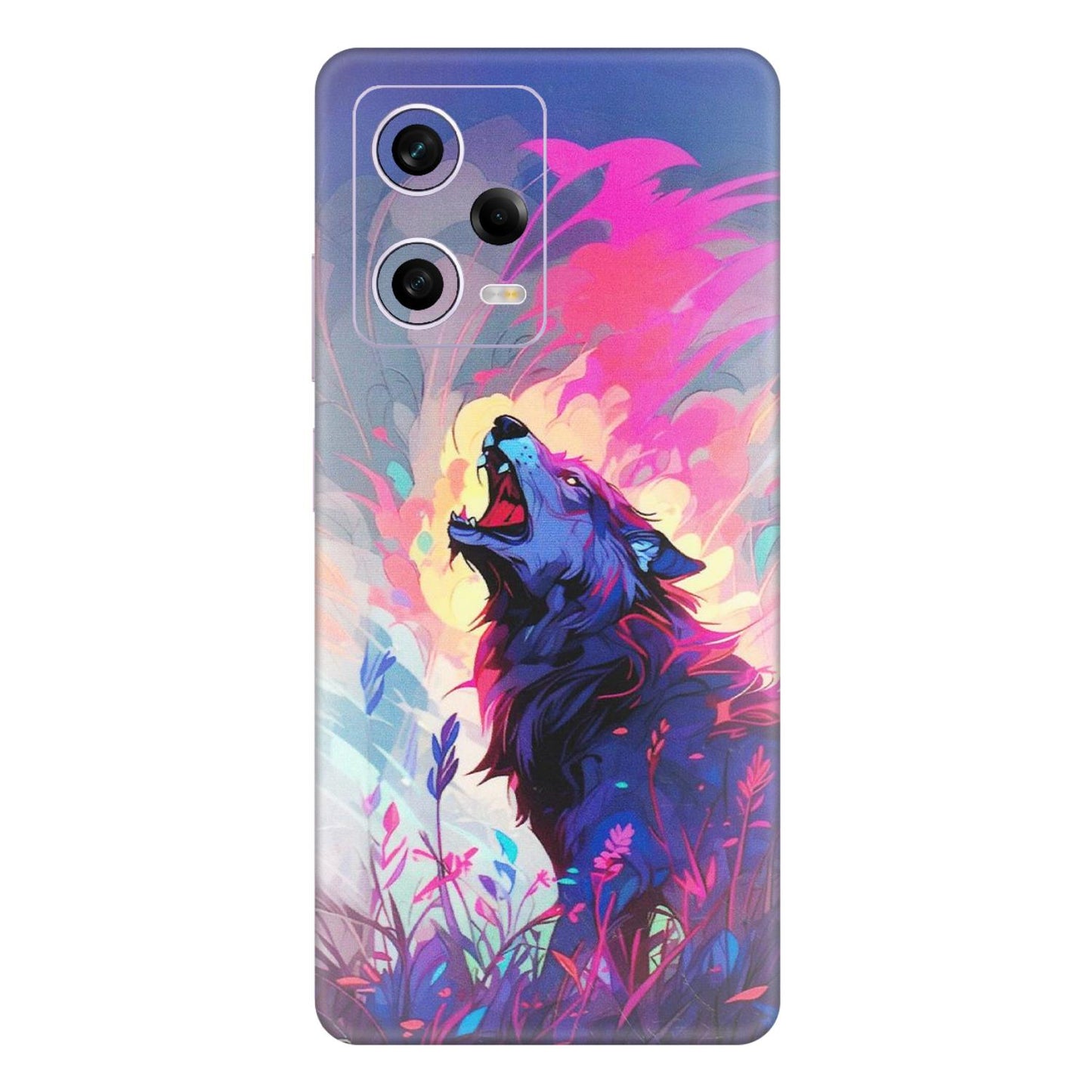 Xiaomi Redmi Phone Skins (All Models) - New Wild Wolf Abstract - Matte Finish (M-125) Redmi Note 12 Pro 5G