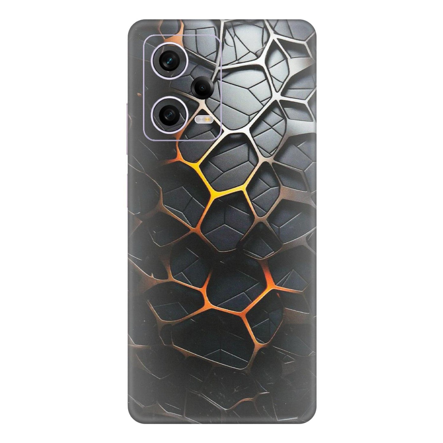Xiaomi Redmi Phone Skins (All Models) - New Abstract Graphite Tiles - Matte Finish (M-130) Redmi Note 12 Pro 5G
