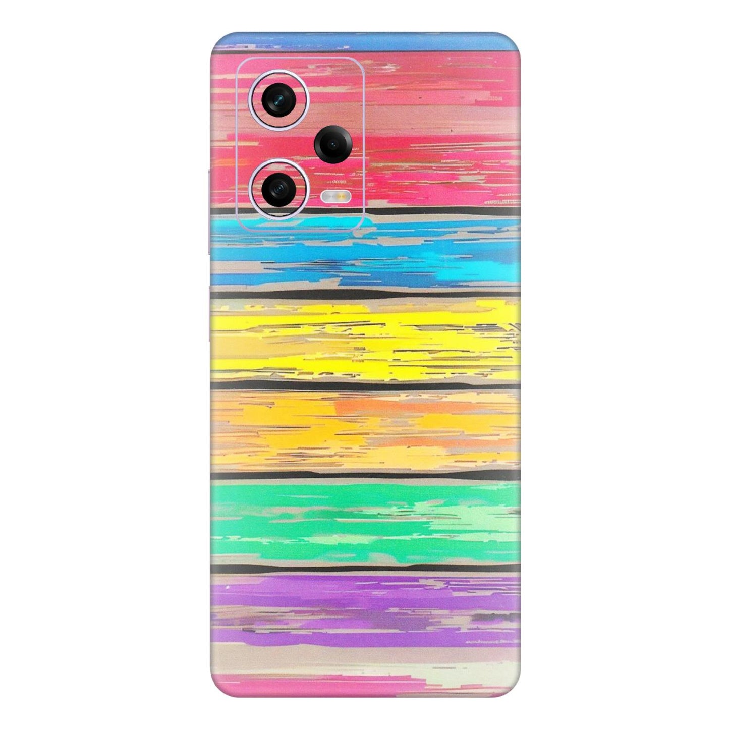 Xiaomi Redmi Phone Skins (All Models) - Multi Colour Wooden Wall - Matte Finish (M-96) Redmi Note 12 Pro 5G