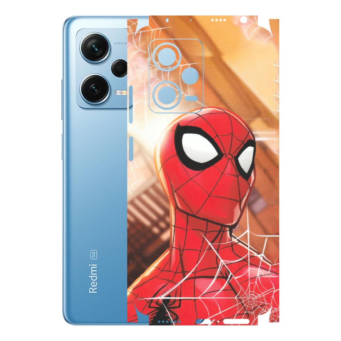 Xiaomi Redmi Phone Skins (All Models) - Spiderman Face New - Matte Finish (M-41) Redmi Note 12 Pro Plus 5G