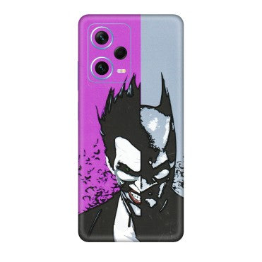 Xiaomi Redmi Phone Skins (All Models) - Batman & Joker - 3D Embossed Finish (L-143) Redmi Note 12 Pro Plus 5G