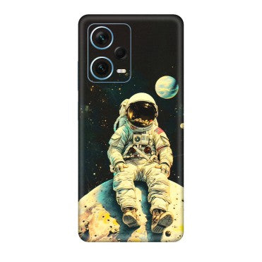 Xiaomi Redmi Phone Skins (All Models) - Astronaut in Space - 3D Embossed Finish (L-16) Redmi Note 12 Pro Plus 5G