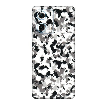 Xiaomi Redmi Phone Skins (All Models) - White Black Camouflage - 3D Embossed Finish (L-18) Redmi Note 12 Pro Plus 5G