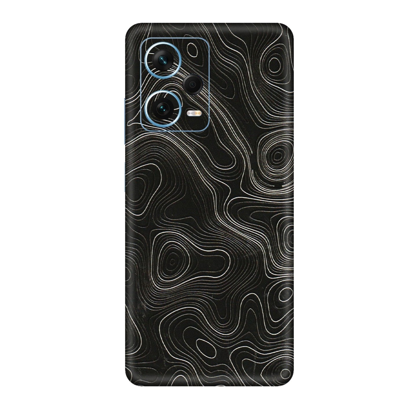 Xiaomi Redmi Phone Skins (All Models) - Black Swirl - 3D Embossed Finish (L-196) Redmi Note 12 Pro Plus 5G