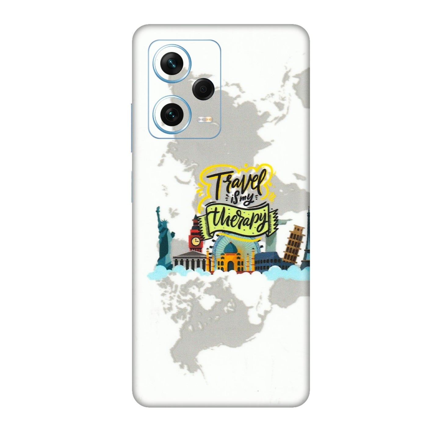 Xiaomi Redmi Phone Skins (All Models) - Travel Therapy - 3D Embossed Finish (L-199) Redmi Note 12 Pro Plus 5G