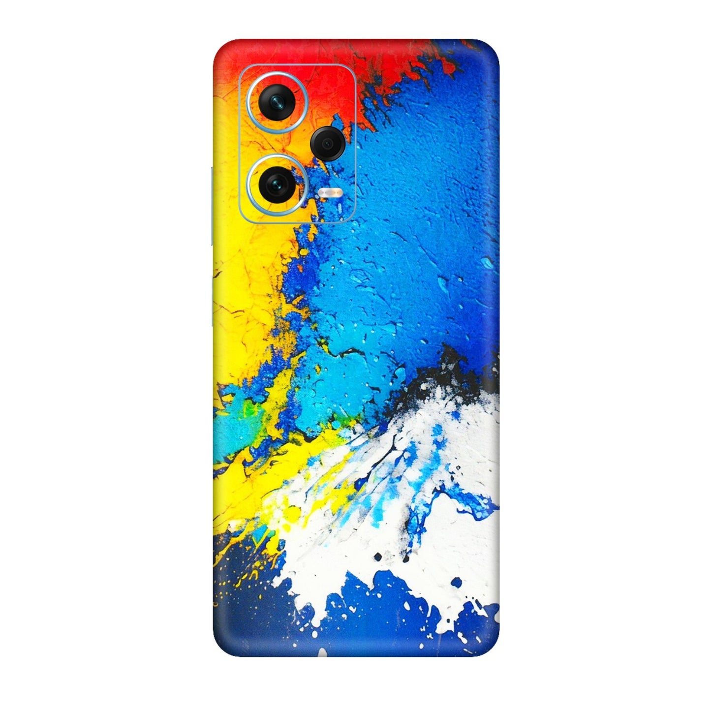 Xiaomi Redmi Phone Skins (All Models) - Acrylic Paint Spill - 3D Embossed Finish (L-229) Redmi Note 12 Pro Plus 5G